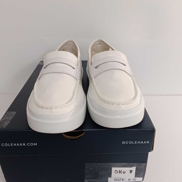 Cole Haan Men's Grandpro Rally Canvas Penny Loafer Sneaker - White 9.5 - Picture 4 of 7